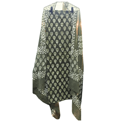 Authentic GI Certified Batik Printed Women Cotton Suit Material Dress Material With Dupatta Set