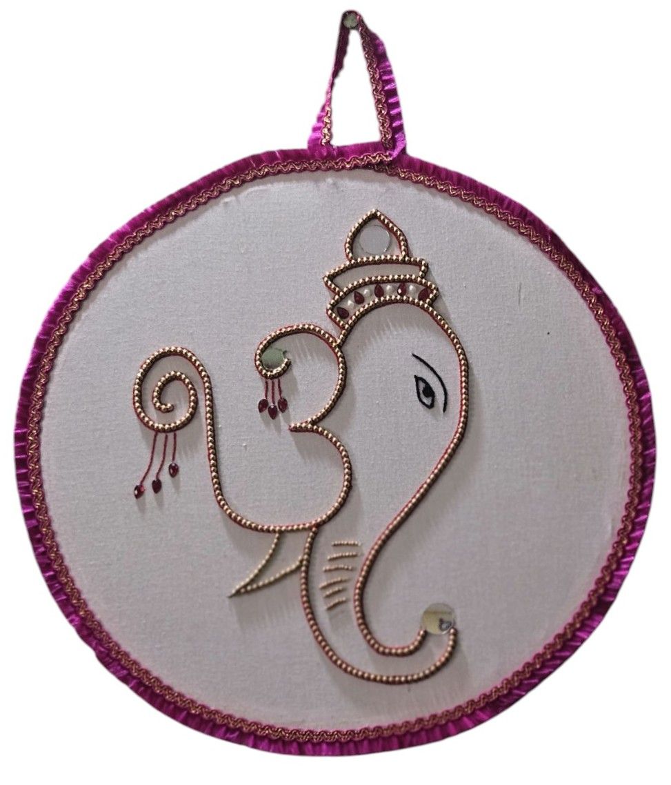 Exquisite Handcrafted Om Ganesha Wall Hanging for Home Decor