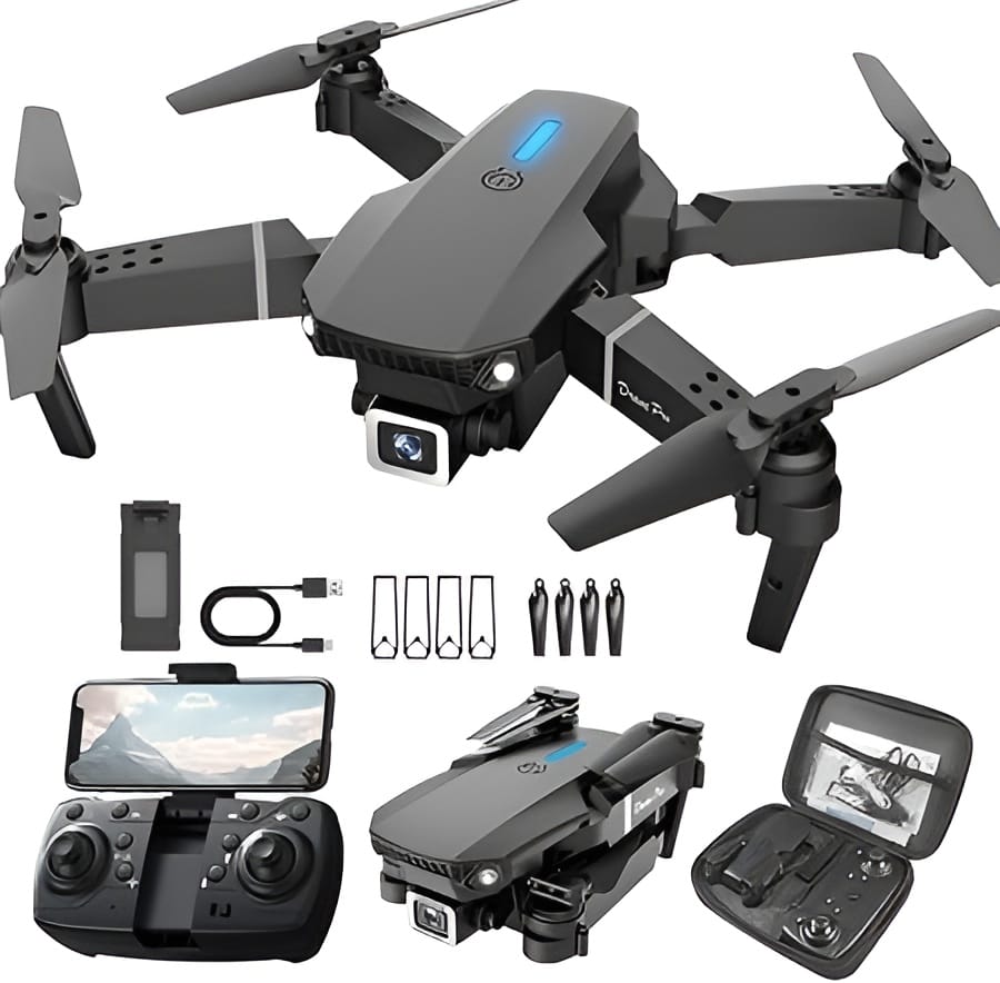 Drone with 4k Camera Foldable 1080P HD Drone with FPV Live Video, Gestures Selfie, Altitude Hold, One Key Take Off/Landing, 3D Series Flips, Headless Mode, Aerial Photography