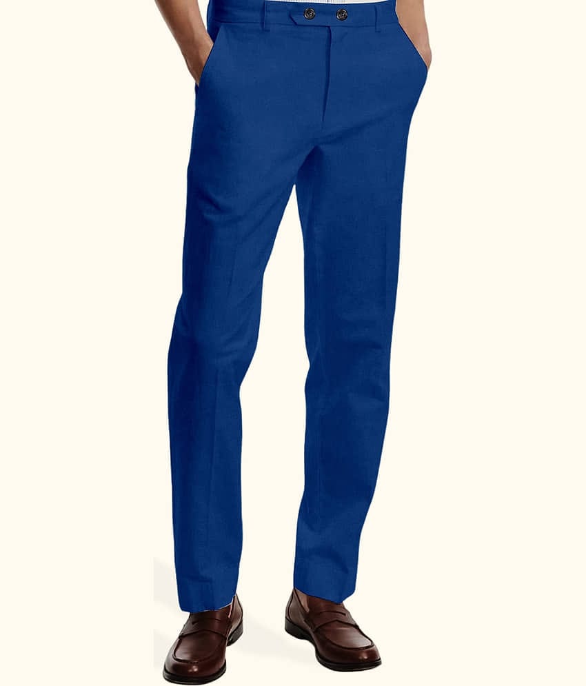 FTX Slim Flat Men's Chinos - Navy Blue ( Pack of 1 )