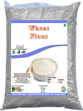 100% Pure Wheat Flour, 5 Kg (Pack of 5)