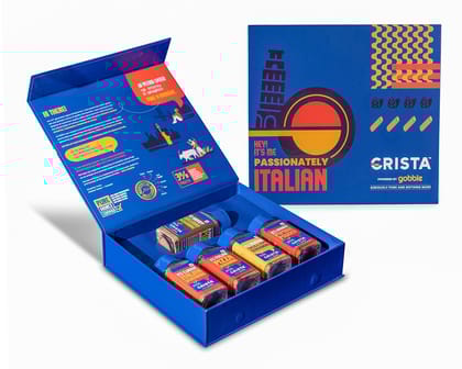 CRISTA Passionately Italian Seasonings Gift Box - Festive Gift|Pure Spice Gifting, 215 gm - Box of 5