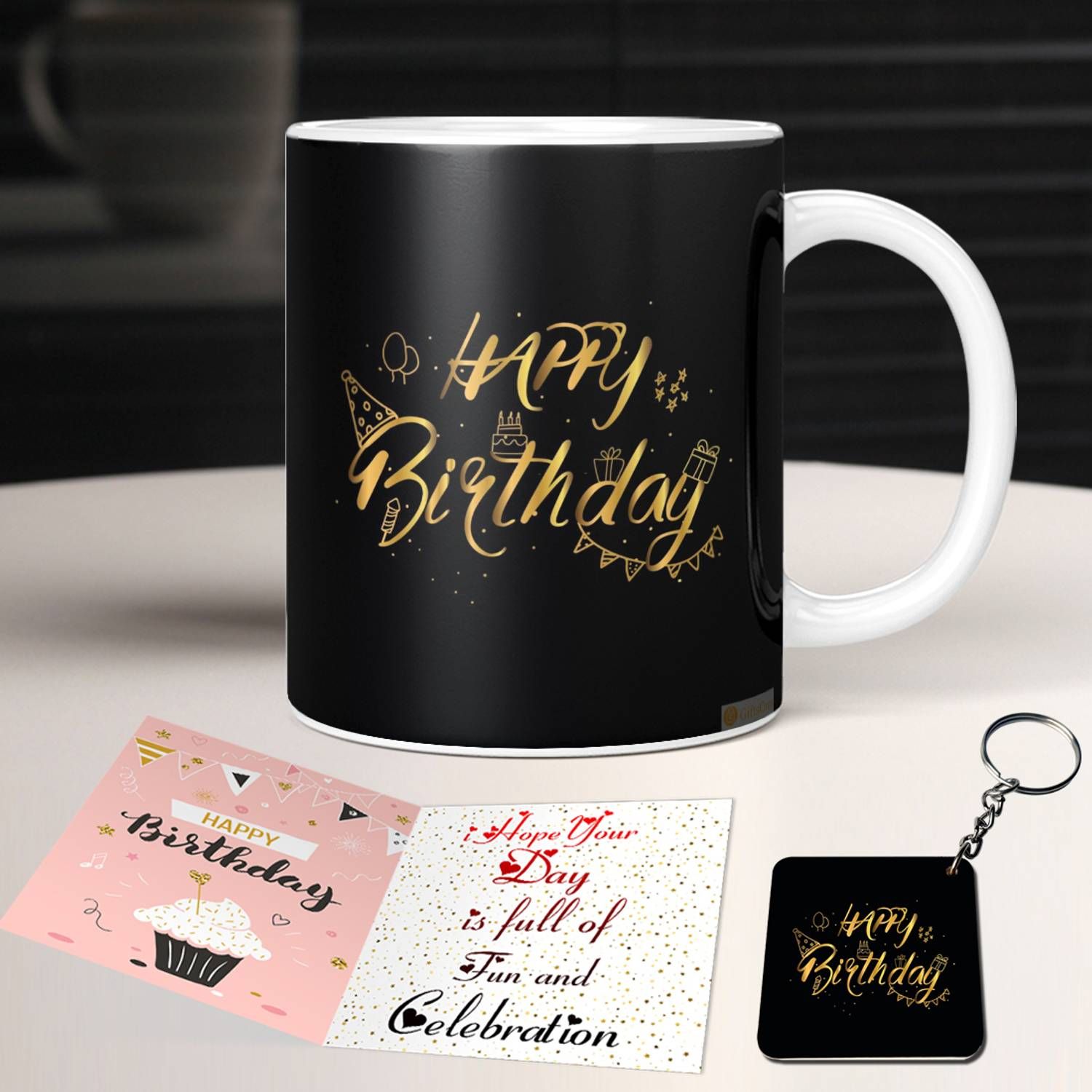 Mug, Keychain, Greeting Card Gift Set
