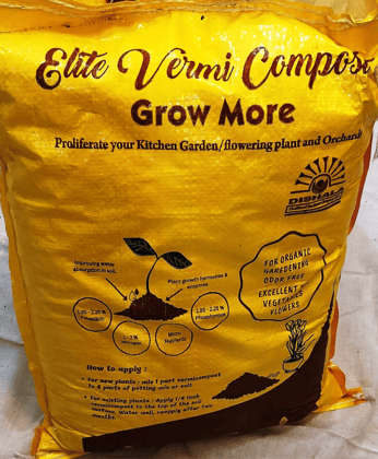 Elite Vermicompost Grow More - 100% Natural and Chemical Free Elite Vermicompost Grow More - 100% Natural and Chemical Free