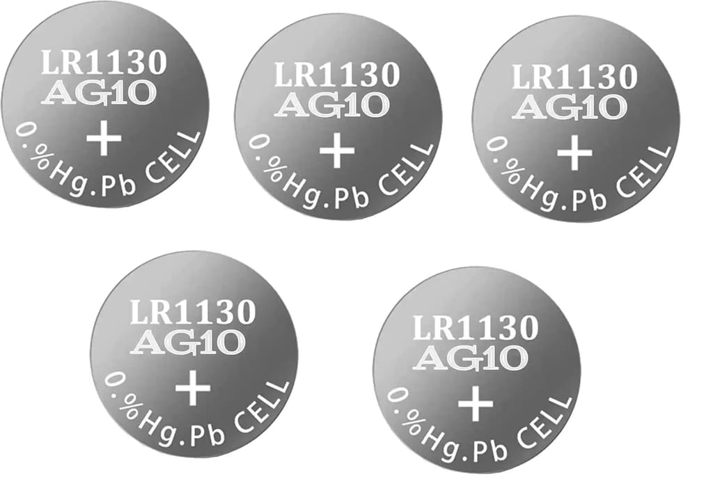 OSTRONE -LR1130 [AG10] 189 Battery 1.5V Alkaline Button Cell Batteries 389A, D389, LR1131, LR54, G10A, Battery LR1130 Battery 1.5V Micro Alkaline Button Coin Cell - 05 PCS