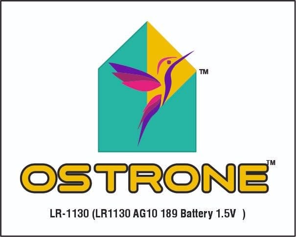 OSTRONE -LR1130 [AG10] 189 Battery 1.5V Alkaline Button Cell Batteries 389A, D389, LR1131, LR54, G10A, Battery LR1130 Battery 1.5V Micro Alkaline Button Coin Cell - 05 PCS