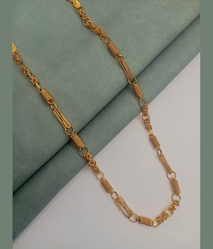 H M PRODUCT Gold Plated Chain ( Set of 1 )