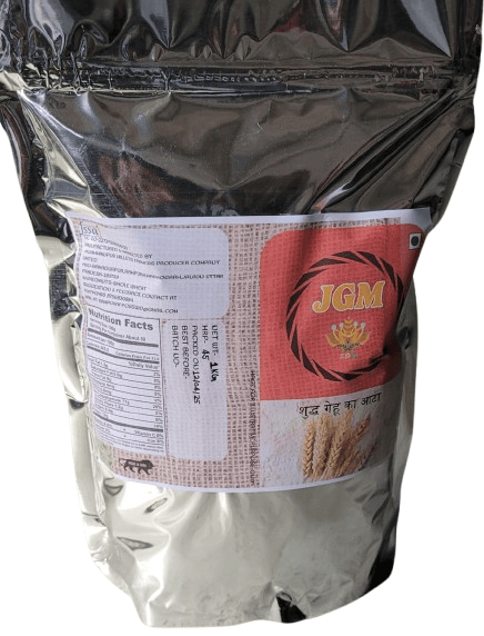 Organic Whole Wheat Flour | Stone Ground | 1 kg Bag