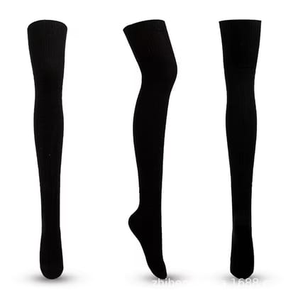 1 pair pack of Bunaayi Women Solid Knee High Socks