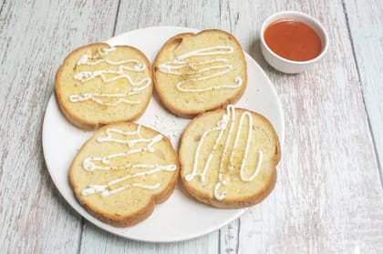Garlic Bread Plain [4 Pieces]