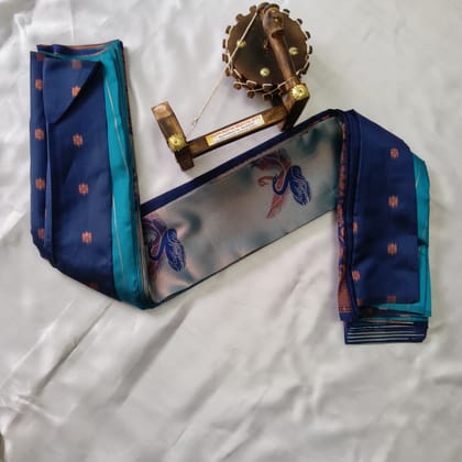 Kubera Silk Cottton Saree with Blouse Blue