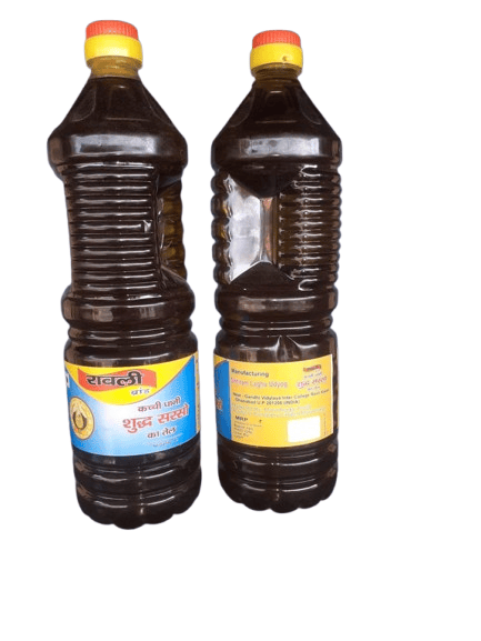 Buy Ravli  Kachi Ghani Mustard Oil, 1L Bottle  Online at Best Price in India