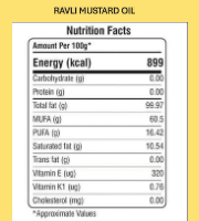 Buy Ravli  Kachi Ghani Mustard Oil, 1L Bottle  Online at Best Price in India