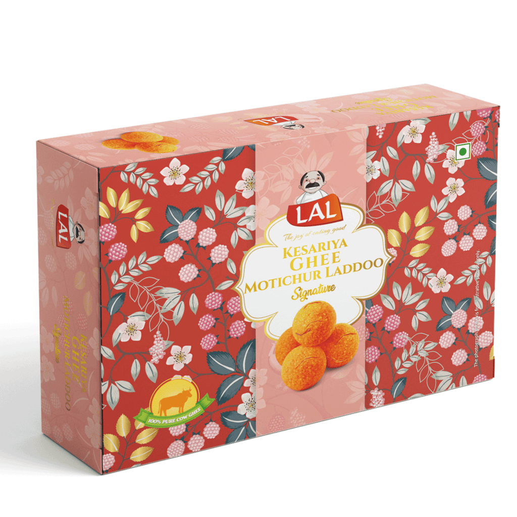 Lal Sweets Kesariya Motichur Laddoo -   400GM