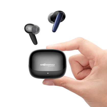Aeroessentials AeroTune 121 Wireless Earbuds, Bluetooth 5.3, 10mm Drivers, 20 Hours Total Playtime, Touch Controls