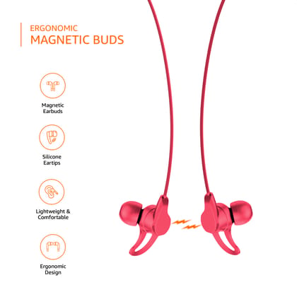 Aeroessentials AeroTune Prime Wireless Neckband, Bluetooth 5.0, 13 Hours Playback, IPX5 Water Resistant