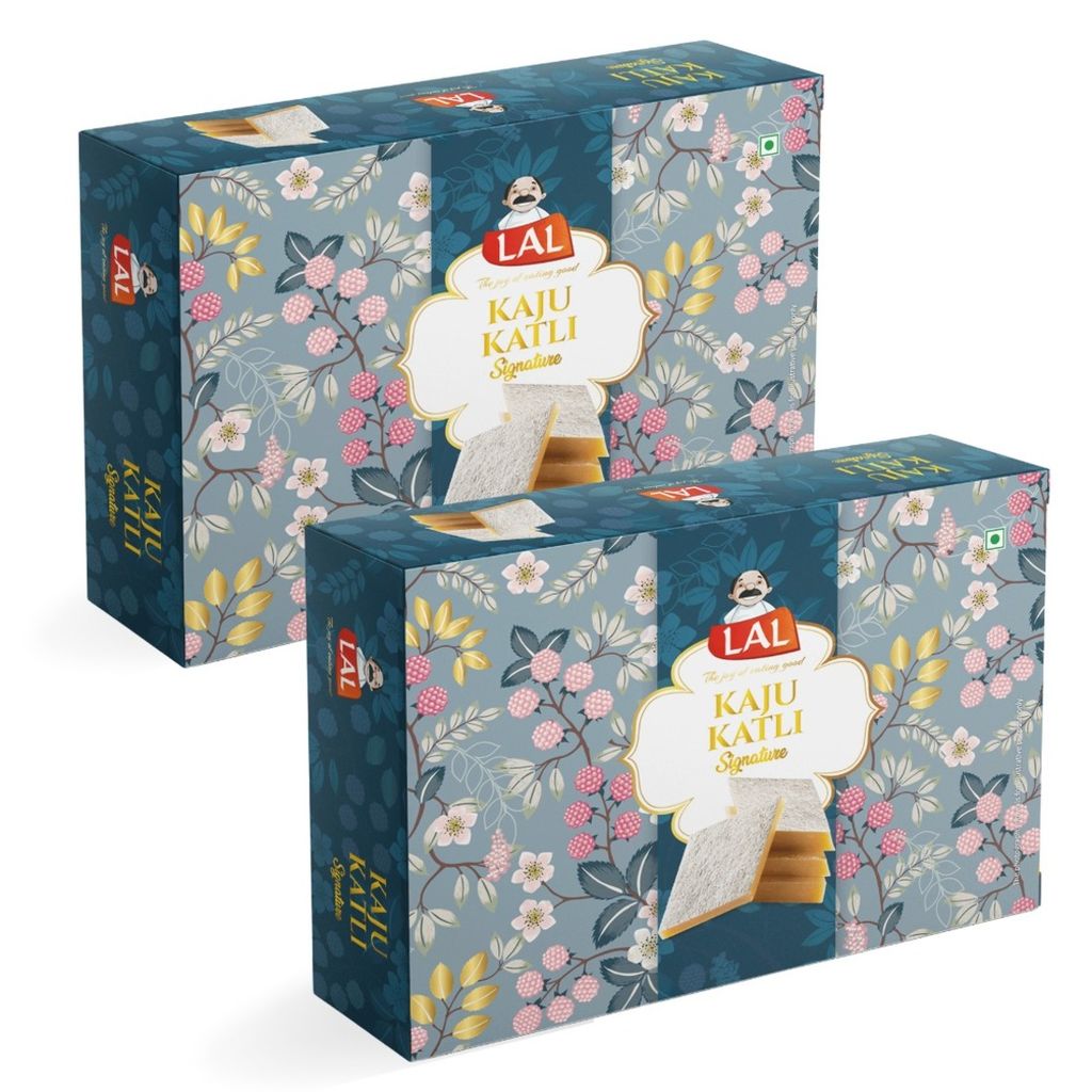 Lal Sweets Kaju Katli Premium 200*2Pack || Made with Fresh and Healthy Cashew Nuts || Traditional Indian Kaju Sweets