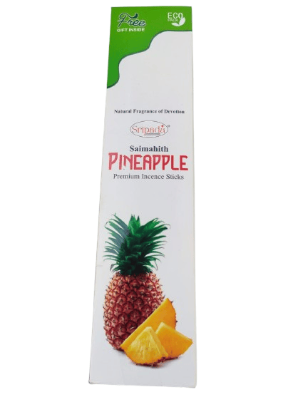 Sripada Saimahith PINEAPPLE Premium Incense Sticks - Natural Fragrance of Devotion - Eco Friendly