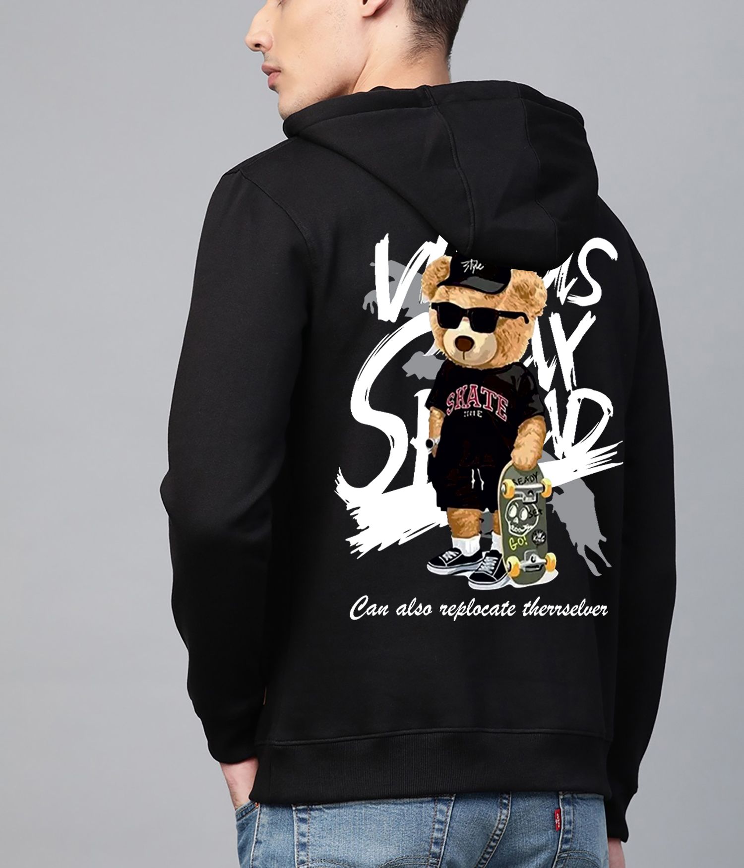 SCOTT FINCHER Vans Skate Shop: Teddy Fresh Pullover Hoodie : AA(RSHOD)BLACK_31