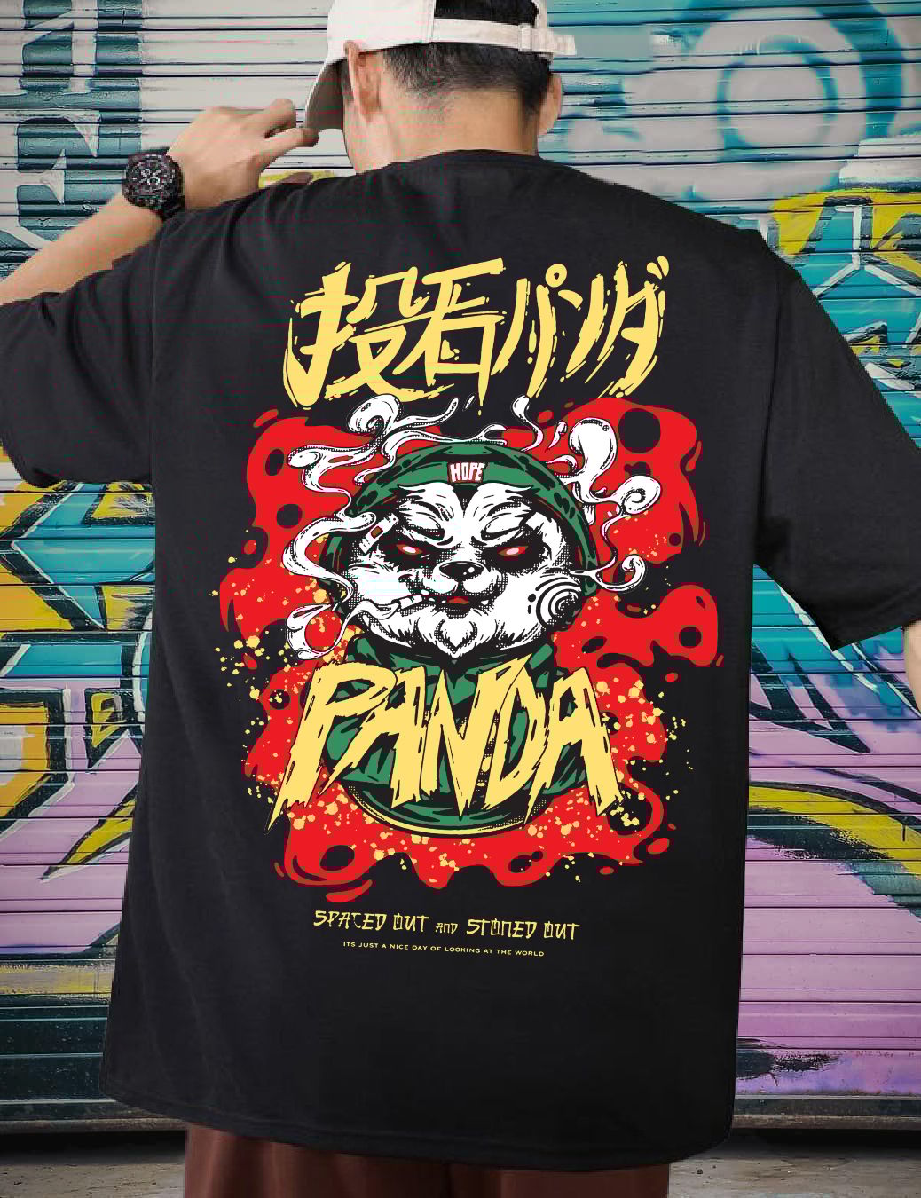 Scott Fincher Men's Oversized Halfsleeve Graphic Printed T-Shirt : AA(ARN)BLACK_30