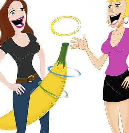Bachelorette Party Games Accessories Items - Banana Ring Toss Game