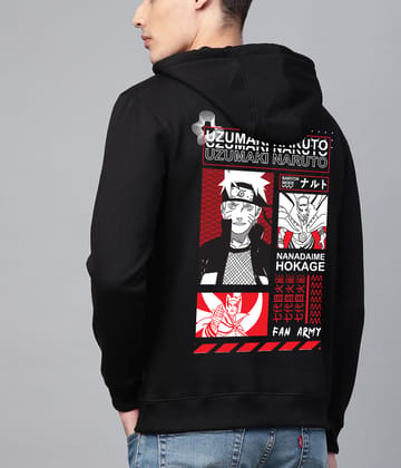 SCOTT FINCHER Men's Black Graphic Printed Hoodie : AA(RSHOD)BLACK_151