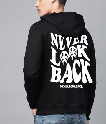 SCOTT FINCHER Men's Black and White Graphic Hoodie : AA(RSHOD)BLACK_230
