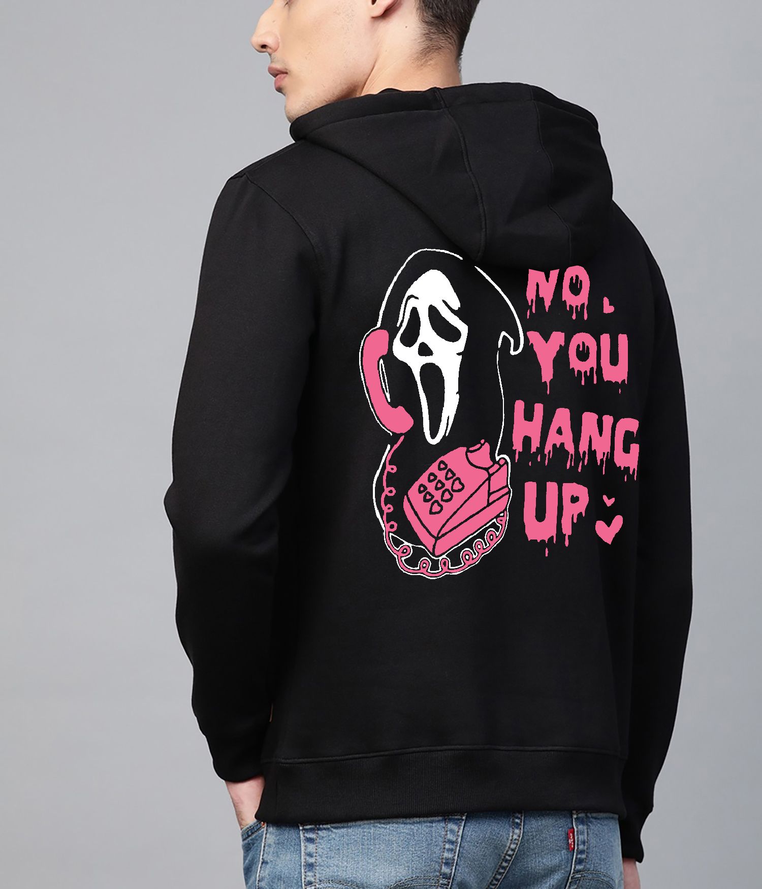 SCOTT FINCHER  Black Menswear Pullover Hoodie Graphic Print Design : AA(RSHOD)BLACK_231