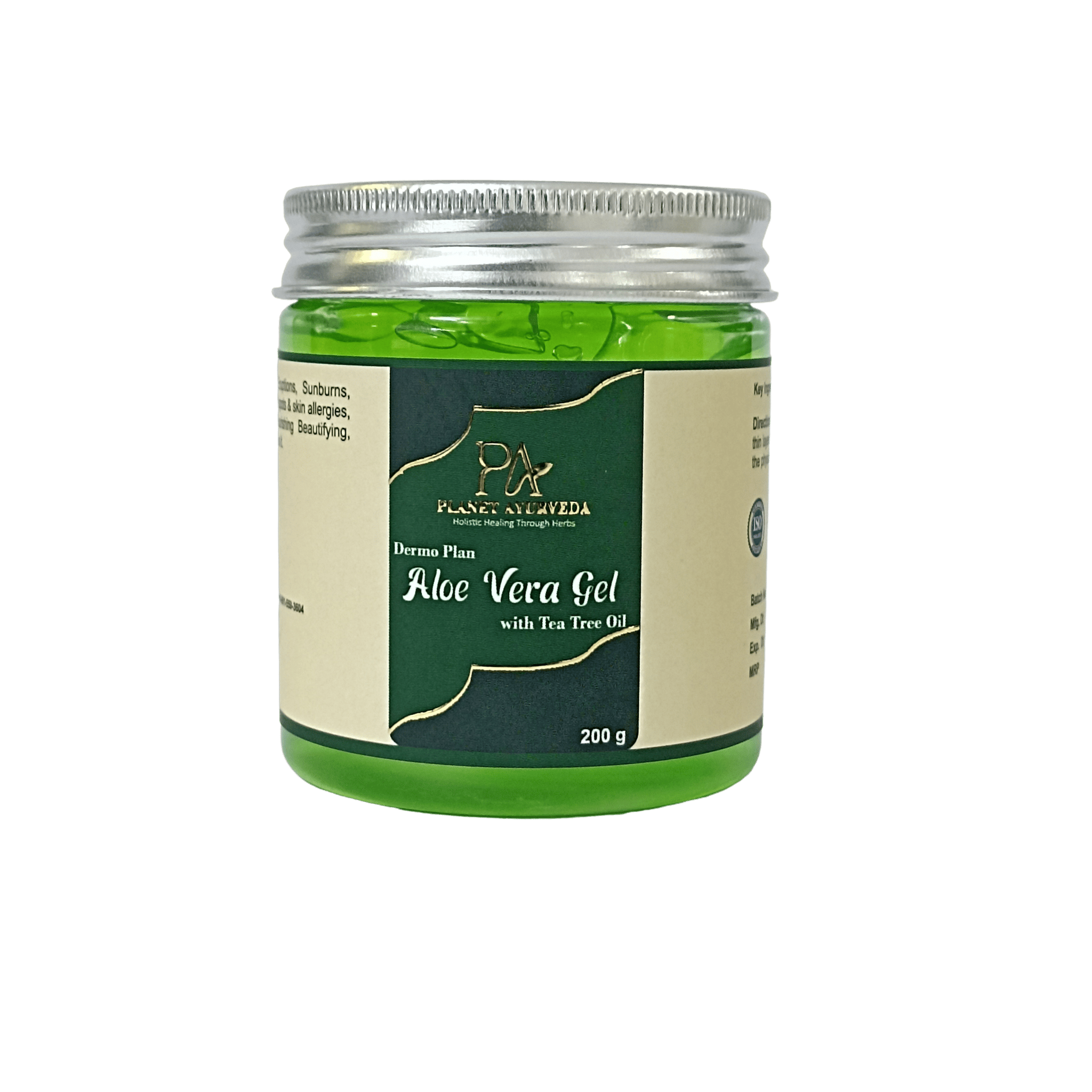  Planet Ayurveda Dermo Plan Aloe Vera Gel with Tea Tree Oil, 200g