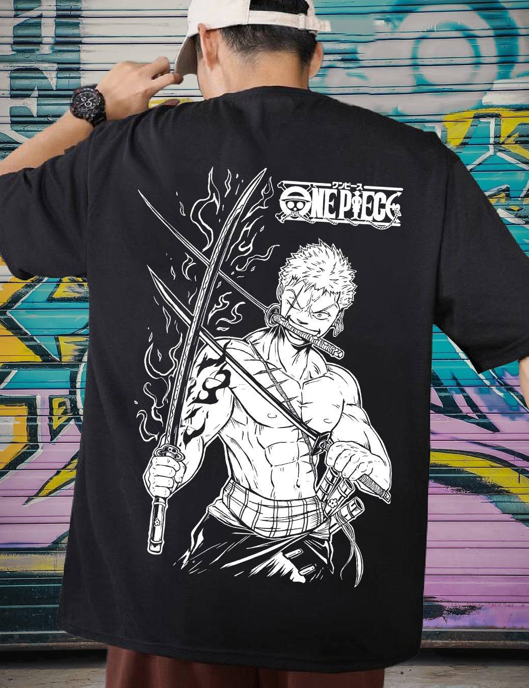 Scott Fincher Men's Oversized Halfsleeve Graphic Printed T-Shirt : AA(ARN)BLACK_137
