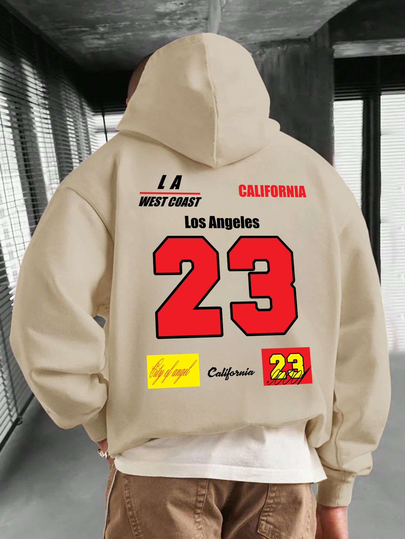 SCOTT FINCHER Men's Streetwear Hoodie, Casual Hip Hop Style, Printed Pullover with Drawstring Hood, Long Sleeve Sweatshirt for Men : AA(RSHOD)CREAM_222