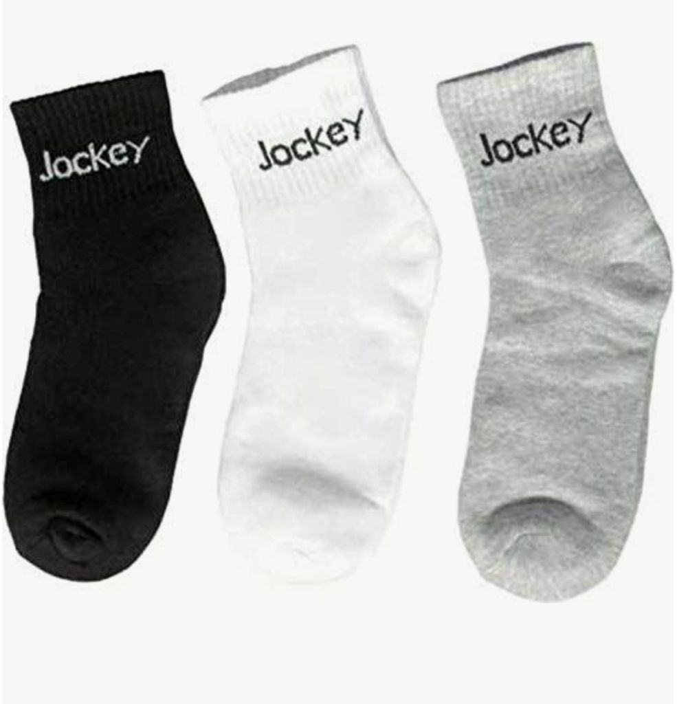 Super Shop Men's Boy's 100 % Cotton Crew Socks, 3-Pack