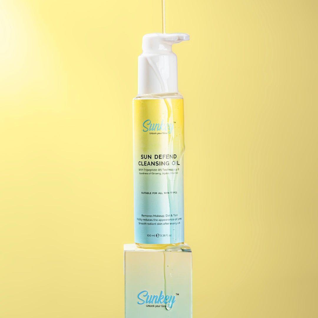 Sun Defend Cleansing Oil with Tripeptide-85 Technology & the Goodness of Ginseng, Jojoba, and Vitamin E