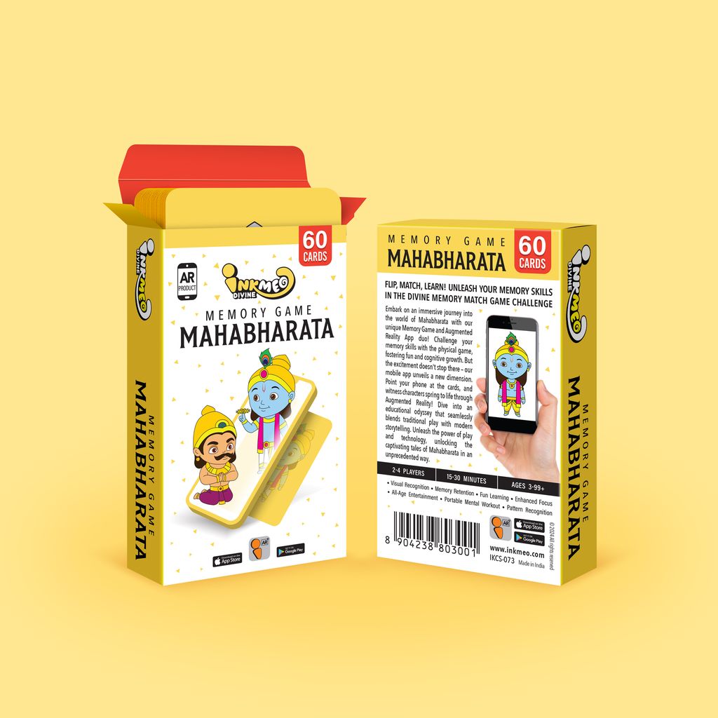 Inkmeo Memory Game Mahabharata Cards | AR Enabled