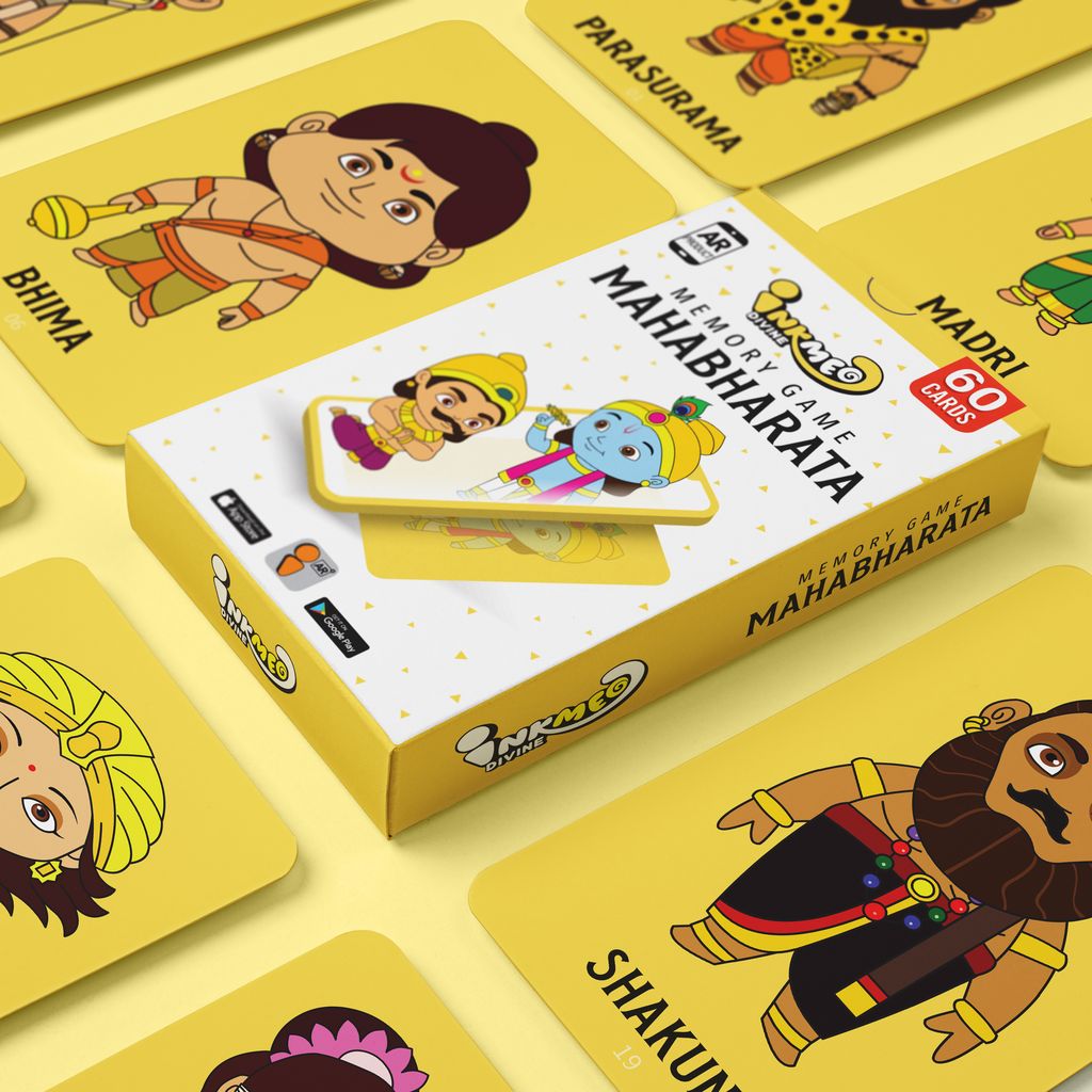 Inkmeo Memory Game Mahabharata Cards | AR Enabled