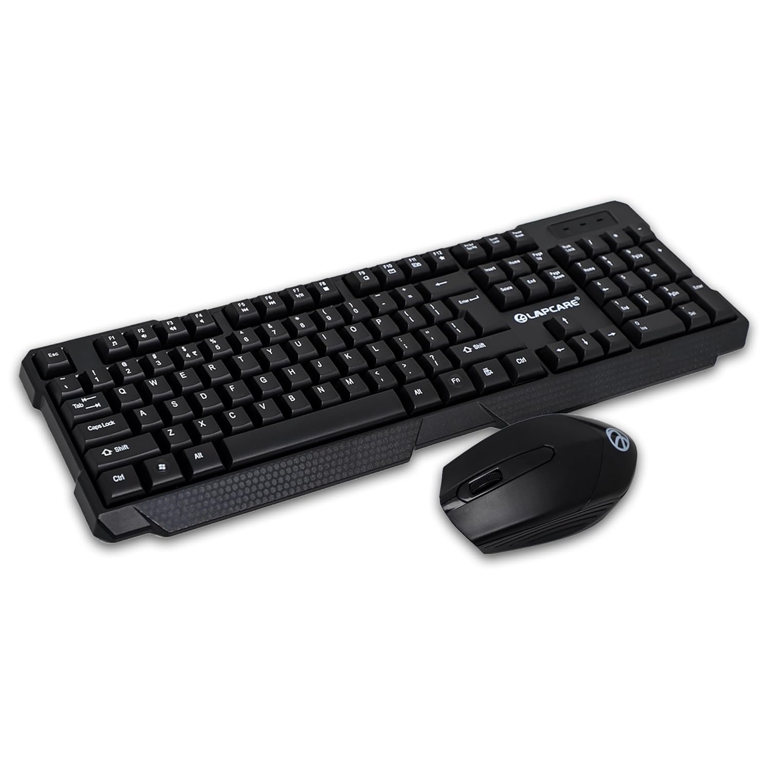 Lapcare Wireless Combo WL204 | The Compact & Ergonomic Design| 1600 DPI Optical Mouse with Precision Tracking | Auto Sleep Funtion