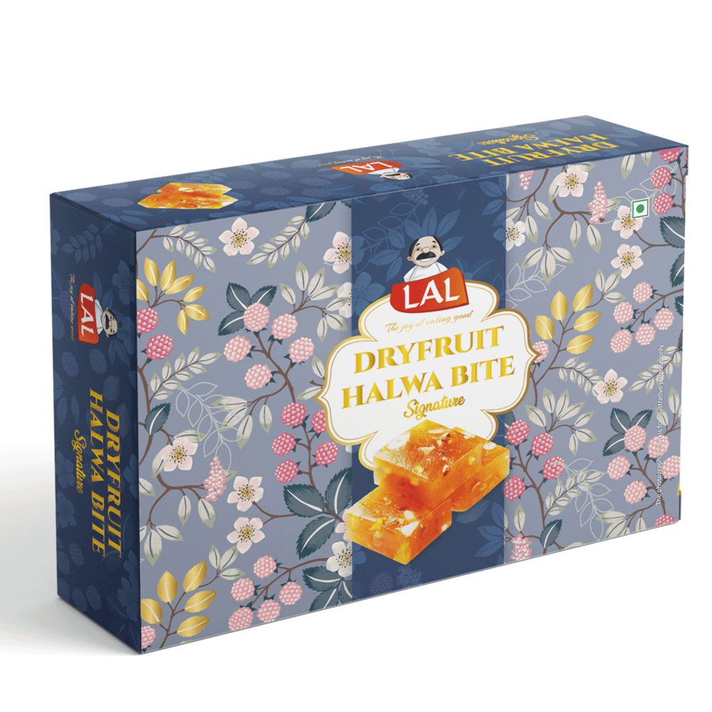 Lal Sweets Dry Fruit Halwa Bites 400g (Pack of 1) || Made With Pure Desi and Fresh Almonds, Healthy Cashew Nuts, Pistachio || Authentic and Fresh Indian Dessert and Goodness Of Pure Desi Ghee Halwa || South Indian Special Halwa