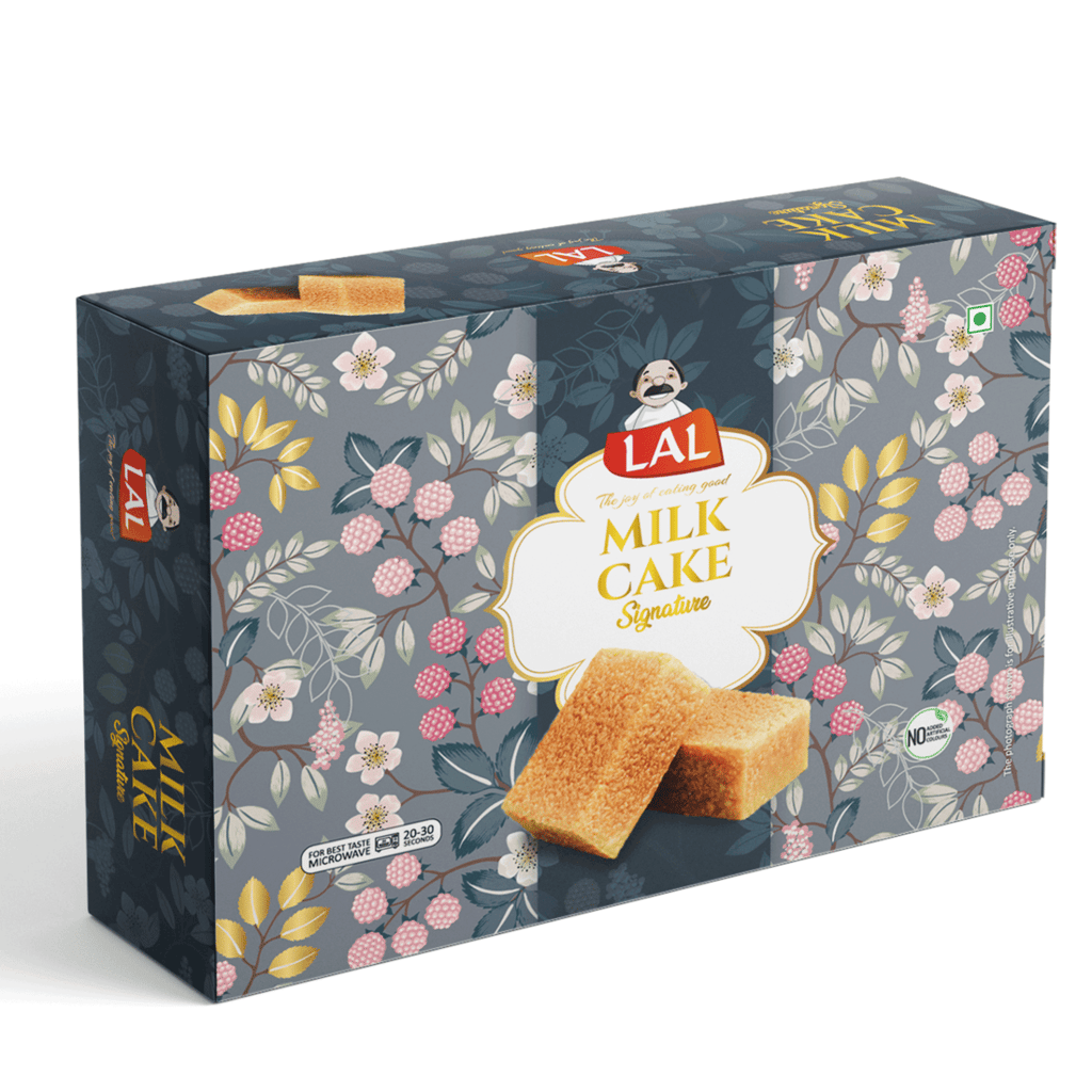 Lal Sweets Milk Cake Premium 400g (Pack of 1) Made with Sugar and Milk Solids || Authentic and Traditional Fresh Milk Based Indian Sweet || Milk Burfi || Fresh Doodh Sweet