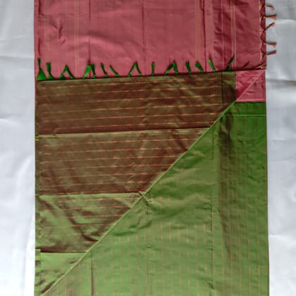 Aarani Silk Saree with Blouse - Pink