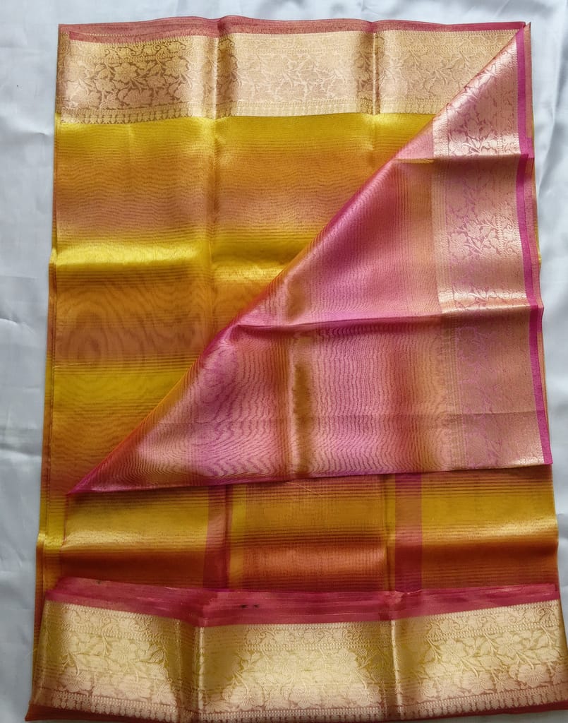 Tissue Silk Cotton Saree with Blouse