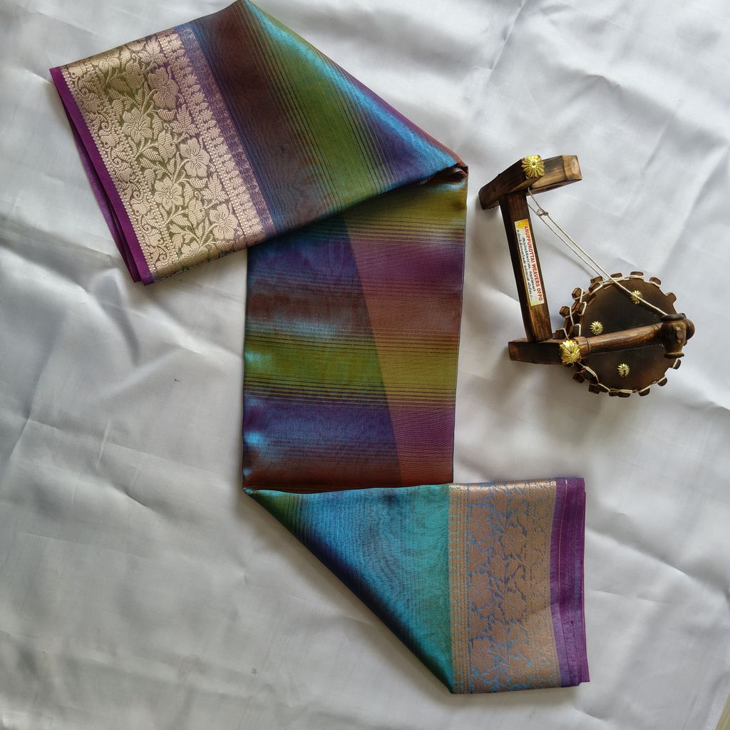 Tissue Silk Cotton Saree with Blouse
