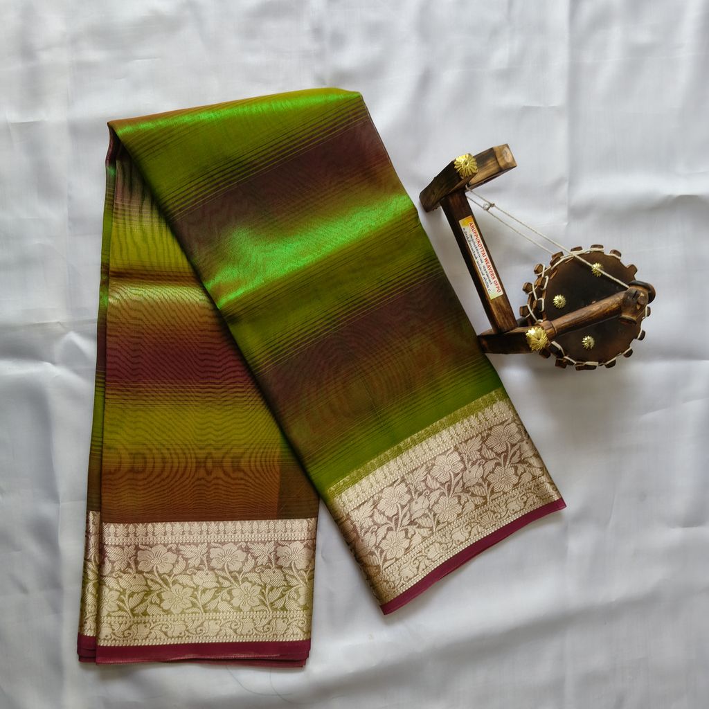 Tissue Silk Cotton Saree with Blouse