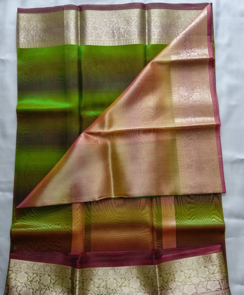 Tissue Silk Cotton Saree with Blouse