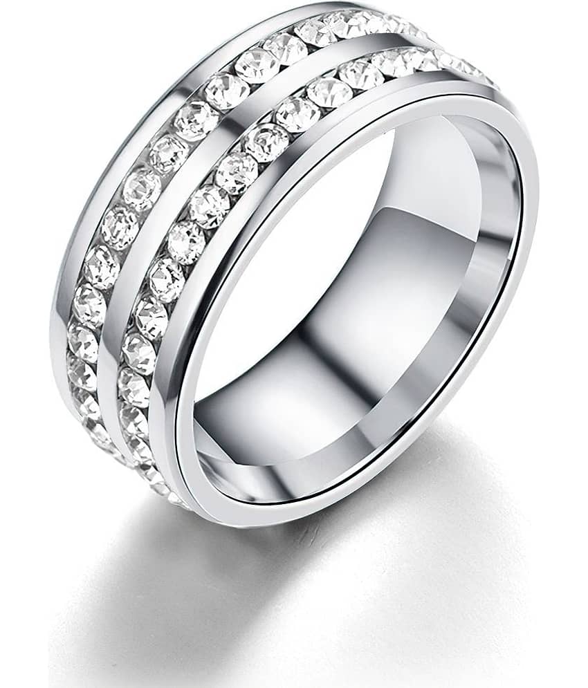 FASHION FRILL - Silver Rings ( Pack of 1 )