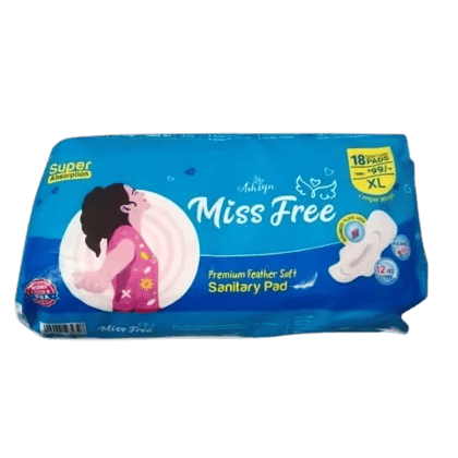 Miss Free Feathour Touch Premium Sanitary Pads XL18 Miss Free Feathour Touch Premium Sanitary Pads XL18