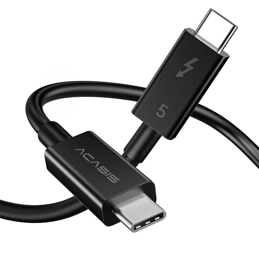 ACASIS [Intel Certified] 80Gbps Thunderbolt 5 Cable with 120Gbps Bandwidth Boost 3* 8K displays & 240W Charging Compatible with Thunderbolt 5/4/3/USB4.0