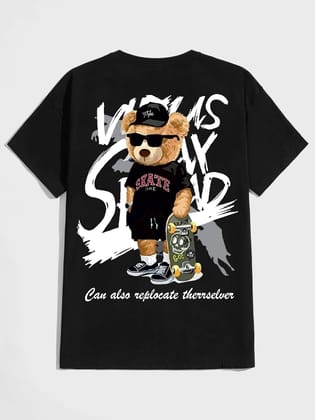 SCOTT FINCHER Men's Vans Skate Shop Graphic Print T-Shirt : AA(HSR)BLACK_31