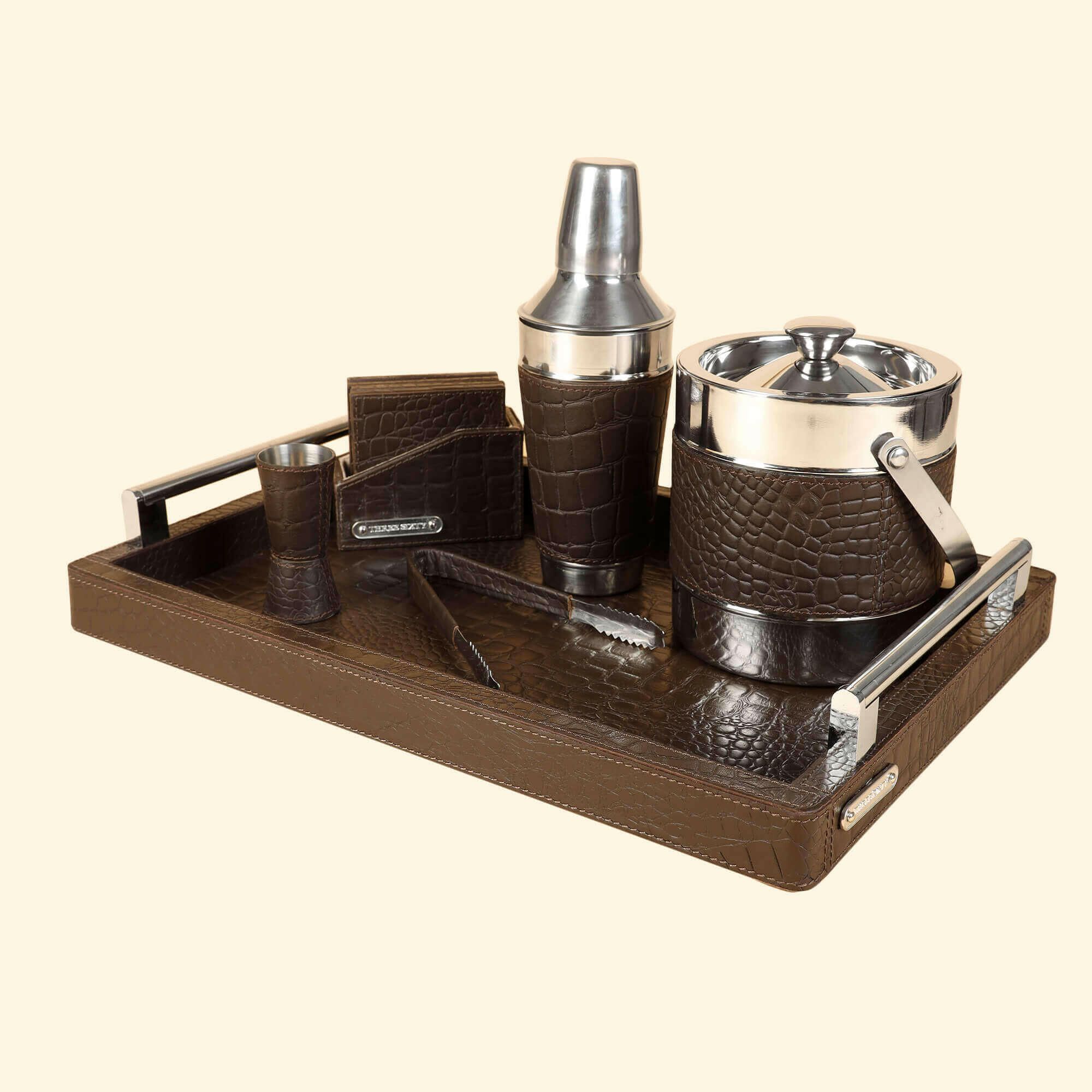 Eden Cocktail Set Brown-Brown