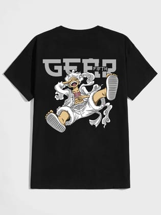 SCOTT FINCHER Men's One Piece Monkey D. Luffy T-Shirt, Black, Anime Shirt, Luffy Gear 5 T-Shirt, Straw Hat Pirates Shirt, Anime Tee, Manga Shirt, Gift for Anime Fans : AA(HSR)BLACK_133