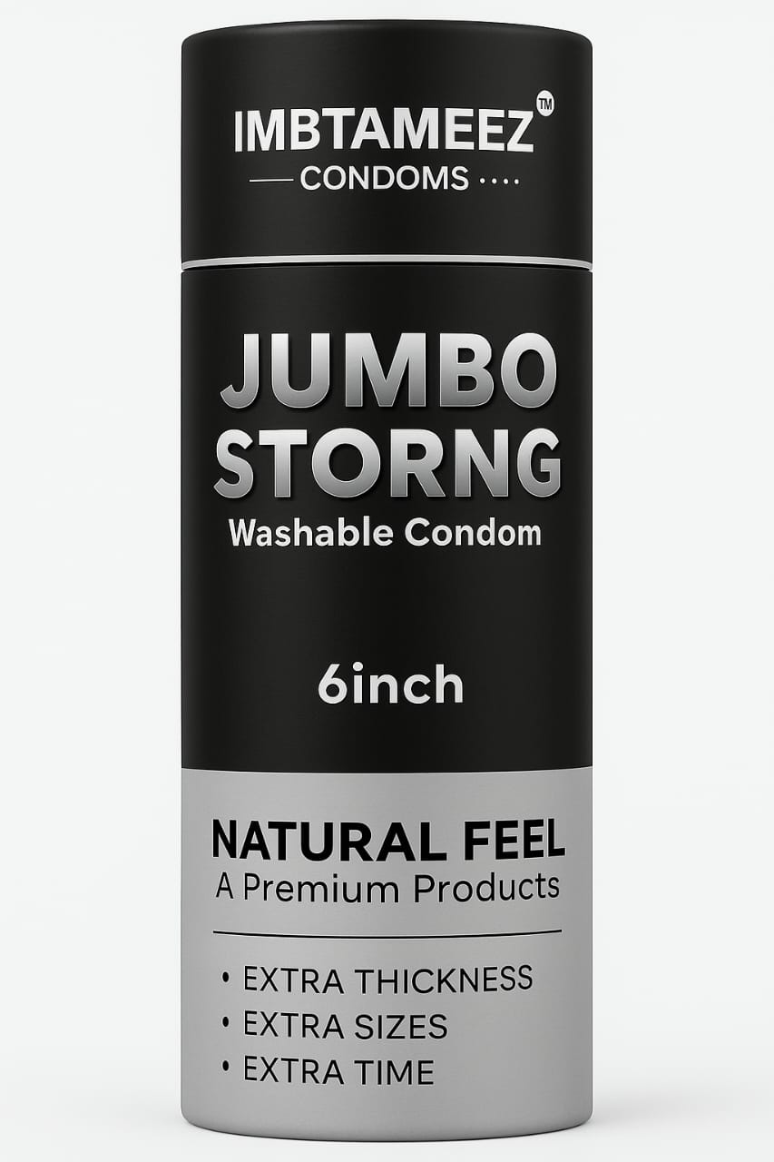 IMBTAMEEZ – Jumbo Strong Dragon Silicone  Washable Condom 6 Inch